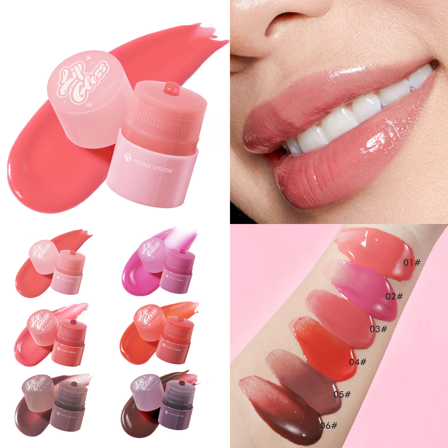 Beauty Makeup Filter - مجموعة مكياج بلون علكة الفقاعات: أحمر