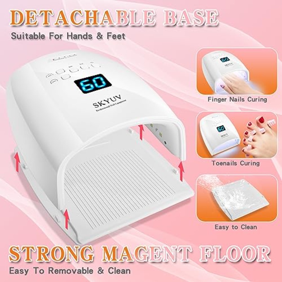 مصباح أظافر LED قابل لإعادة ال - مراجعة Gel Nail Polish وسعره