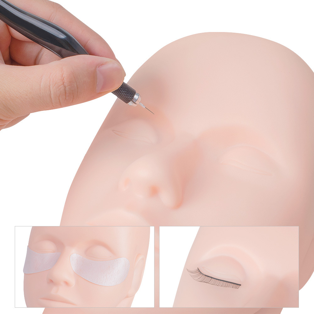 نموذج رأس تدريبي لتركيب الرموش - مراجعة Beauty Makeup Training وسعره