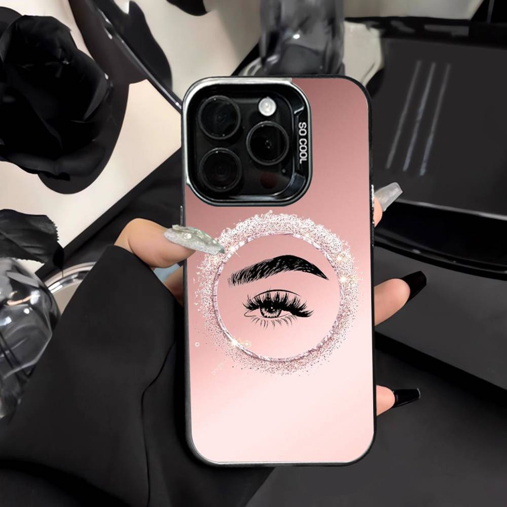 غطاء هاتف بتصميم رموش وحواجب ل - مراجعة Makeup Is Beauty Quotes وسعره